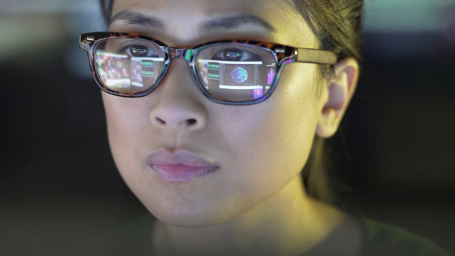 Data Analyst applying her training on the job