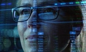 A digital forensics professional analysing digital evidence.