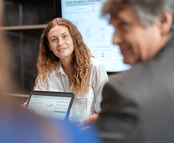 Colleagues in a meeting room 