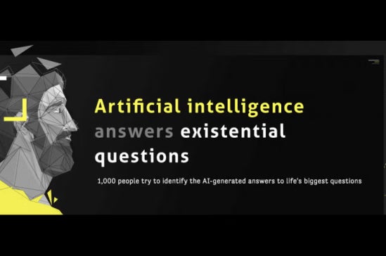 Artificial intelligence answers existential questions