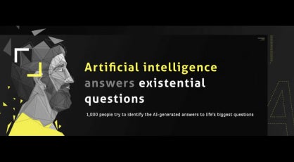 Artificial intelligence answers existential questions