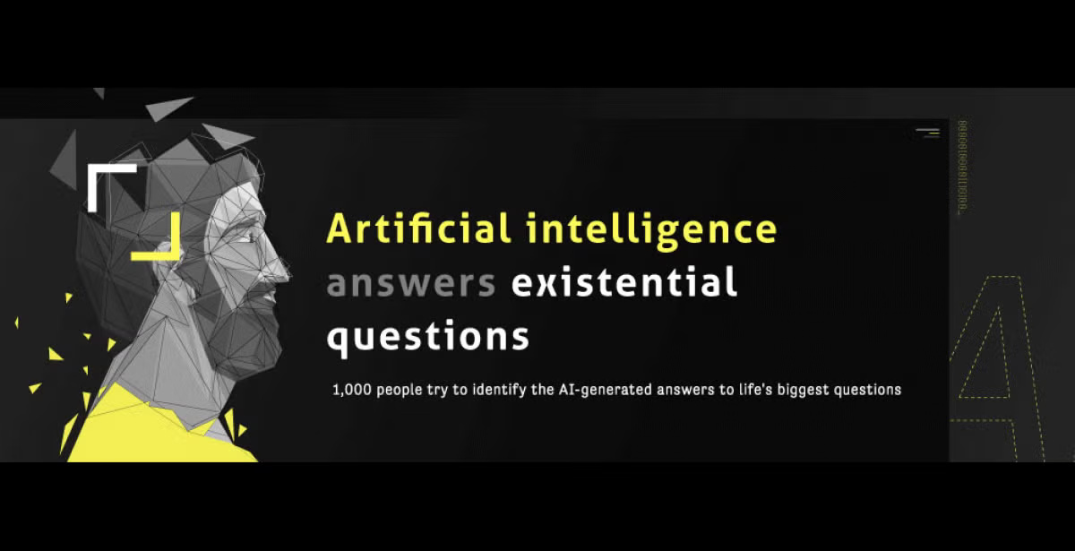 Artificial intelligence answers existential questions